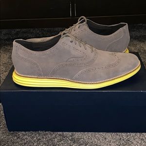 Grey Cole Haan OrginalGrand Wingtip Oxfords